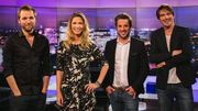 Certains chroniqueurs de 69 min' sans chichis. De gauche à droite, Dan Gagnon, Adrien Devyver, Guillermo Guiz. Certains chroniqueurs de 69 min' sans chichis. De gauche à droite, Dan Gagnon, Adrien Devyver, Guillermo Guiz.