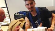 Photo de Julian Alaphilippe postée sur ses réseaux sociaux avant son opération. Photo de Julian Alaphilippe postée sur ses réseaux sociaux avant son opération.
