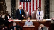 Mike Pence et Nancy Pelosi, après les échauffourées, reprennent le travail Mike Pence et Nancy Pelosi, après les échauffourées, reprennent le travail