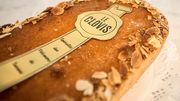 Spécialité : le Clovis, cake à la frangipane et confiture d’abricot. Spécialité : le Clovis, cake à la frangipane et confiture d’abricot.