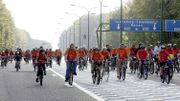 Le Beau vélo de Ravel sur l'E411 en 2004 Le Beau vélo de Ravel sur l'E411 en 2004