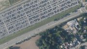 Le parking de l'aéroport de Charleroi en 2015 Le parking de l'aéroport de Charleroi en 2015