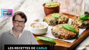 Burger de quinoa aux épinards et feta Burger de quinoa aux épinards et feta