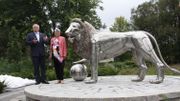 La ville québécoise de Waterloo inaugure son Lion La ville québécoise de Waterloo inaugure son Lion