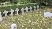 Une partie des croix plantées au Bastion des fusillés Une partie des croix plantées au Bastion des fusillés