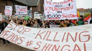 Une manifestation de soutien à la communauté yazidie en Allemegne, le 25 octobre Une manifestation de soutien à la communauté yazidie en Allemegne, le 25 octobre