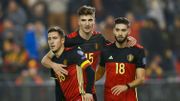 Eden Hazard, Thomas Meunier et Yannick Carrasco Eden Hazard, Thomas Meunier et Yannick Carrasco