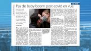 Il n'y aura finalement pas de baby-boom post covid-19 Il n'y aura finalement pas de baby-boom post covid-19