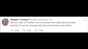 Tweet de Donald Trump le 09 août Tweet de Donald Trump le 09 août