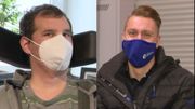Le sourire sous la masque témoigne de la reconnaissance de ces deux patients Le sourire sous la masque témoigne de la reconnaissance de ces deux patients