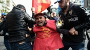 Un manifestant arrêté à Istanbul ce 1er mai 2017.
