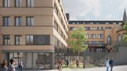 Le site devrait ressembler à cela après les deux ans de travaux de rénovation. Il sera plus ouvert sur le quartier et les rues voisines Le site devrait ressembler à cela après les deux ans de travaux de rénovation. Il sera plus ouvert sur le quartier et les rues voisines