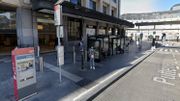 Les masques obligatoires, aux arrêts de la STIB, comme ici devant la Gare Centrale. Les masques obligatoires, aux arrêts de la STIB, comme ici devant la Gare Centrale.