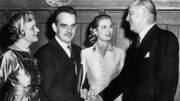 Margaret Kelly, Rainier III de Monaco, Grace Kelly, John Kelly, en 1956 Margaret Kelly, Rainier III de Monaco, Grace Kelly, John Kelly, en 1956