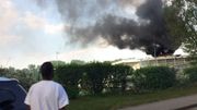 Louvain-la-Neuve: gros incendie sur le chantier de la nouvelle piste d'athlétisme Louvain-la-Neuve: gros incendie sur le chantier de la nouvelle piste d'athlétisme