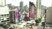 Un projet d'art urbain de 10.000 mètres carrés prend forme dans le centre de São Paulo Un projet d'art urbain de 10.000 mètres carrés prend forme dans le centre de São Paulo