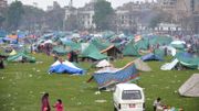Les camps de fortune dans lesquels se sont réfugiés les survivants du séisme Les camps de fortune dans lesquels se sont réfugiés les survivants du séisme