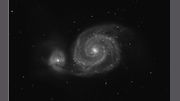 La galaxie spirale M51, première lumière du télescope La galaxie spirale M51, première lumière du télescope
