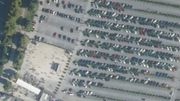 Le parking de Pairi Daiza en 2015 Le parking de Pairi Daiza en 2015