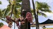 La statue de Duke Kahanamoku, à Waikiki Beach La statue de Duke Kahanamoku, à Waikiki Beach