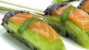 Recette : sushis kiwi-saumon Recette : sushis kiwi-saumon