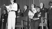 Cérémonie officielle de l'indépendance du Congo en présence du roi Baudouin et de Joseph Kasavubu Cérémonie officielle de l'indépendance du Congo en présence du roi Baudouin et de Joseph Kasavubu
