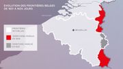 L'évolution des frontières belges depuis l'indépendance du pays en 1831 L'évolution des frontières belges depuis l'indépendance du pays en 1831
