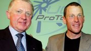 Hein Verbruggen photographié à côté de Lance Armstrong. Les relations entre l'Américian et l'UCI posent beaucoup de questions. Hein Verbruggen photographié à côté de Lance Armstrong. Les relations entre l'Américian et l'UCI posent beaucoup de questions.