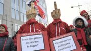 Des membres de la CGSP ont adressé un message très clair au gouvernement fédéral Des membres de la CGSP ont adressé un message très clair au gouvernement fédéral