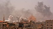 Syrie: bombardements intenses sur le dernier réduit de l'EI à Damas Syrie: bombardements intenses sur le dernier réduit de l'EI à Damas