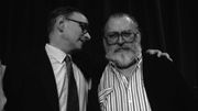 Ennio Morricone et Sergio Leone au Festival de Cannes 1984, lors de la conférence de presse pour "Il était une fois en Amérique". Ennio Morricone et Sergio Leone au Festival de Cannes 1984, lors de la conférence de presse pour "Il était une fois en Amérique".