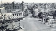 Vue de la porte de Namur avant l’aménagement du square du Bastion, s.d. (AVB/CP carte postale). Vue de la porte de Namur avant l’aménagement du square du Bastion, s.d. (AVB/CP carte postale).
