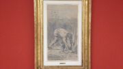 Le dessin "le moissonneur" daté autour des années 1880 Le dessin "le moissonneur" daté autour des années 1880