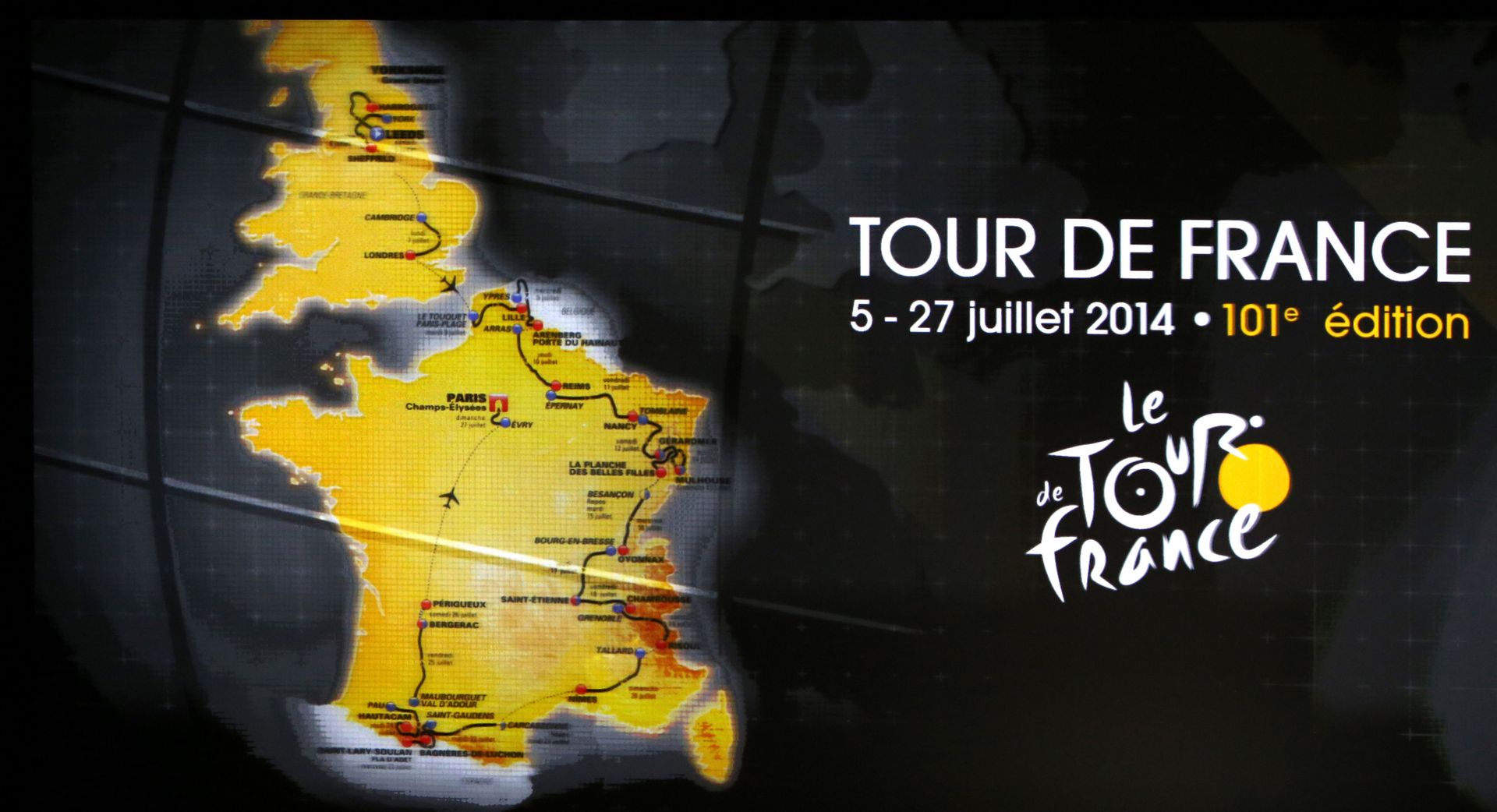 Des pavés et cinq arrivées au sommet pour le Tour 2014