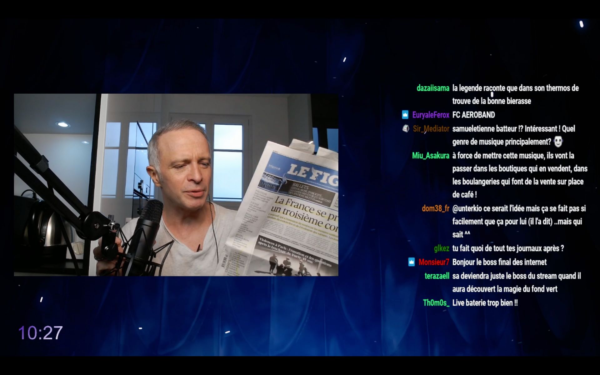 Lamatineeesttienne Samuel Etienne Part A La Conquete De Twitch Avec Sa Revue De Presse Matinale En Streaming