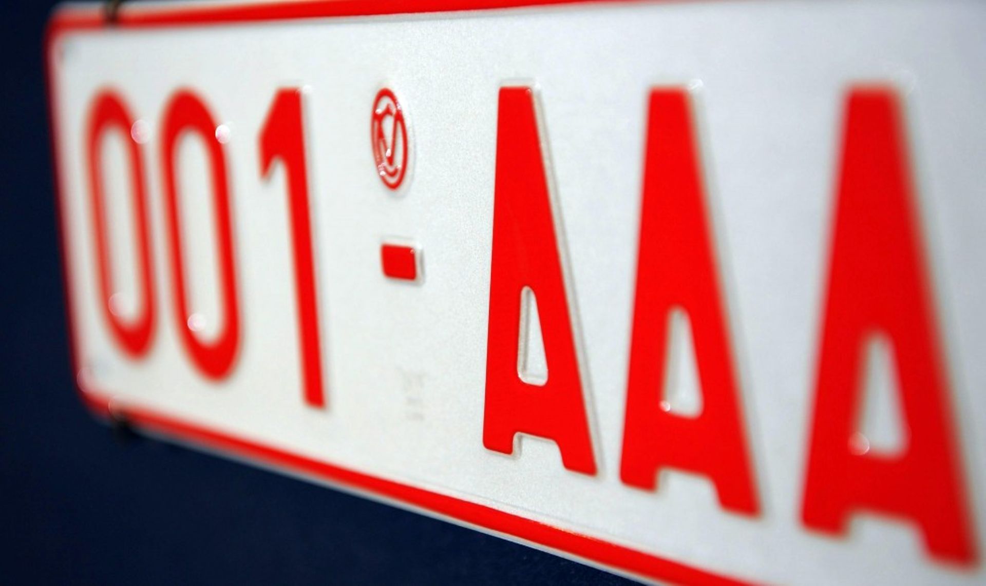 La plaque d'immatriculation européenne pour juillet 2010