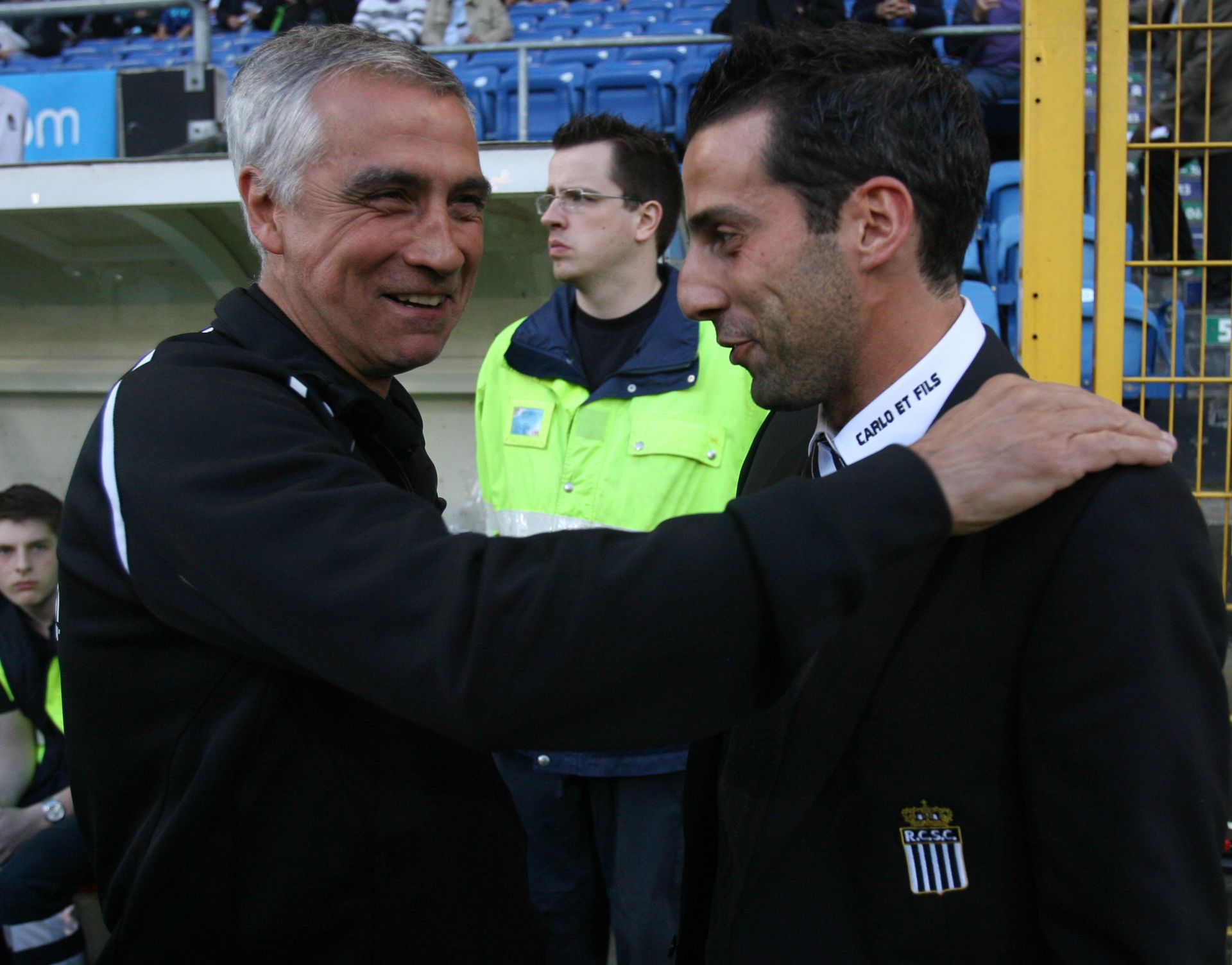 Manu Ferrera supportera Emilio samedi lors de OH LouvainStandard