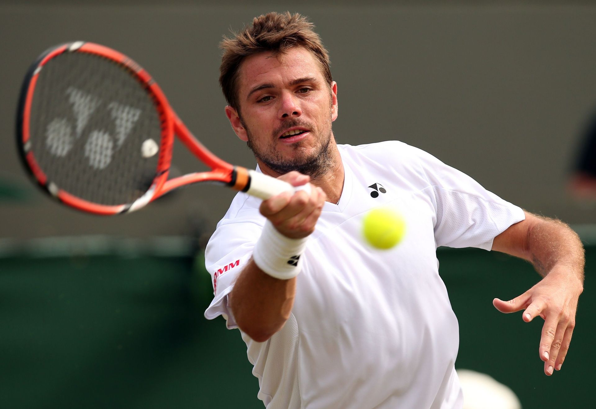 Stanislas Wawrinka en huitièmes de finale à Wimbledon