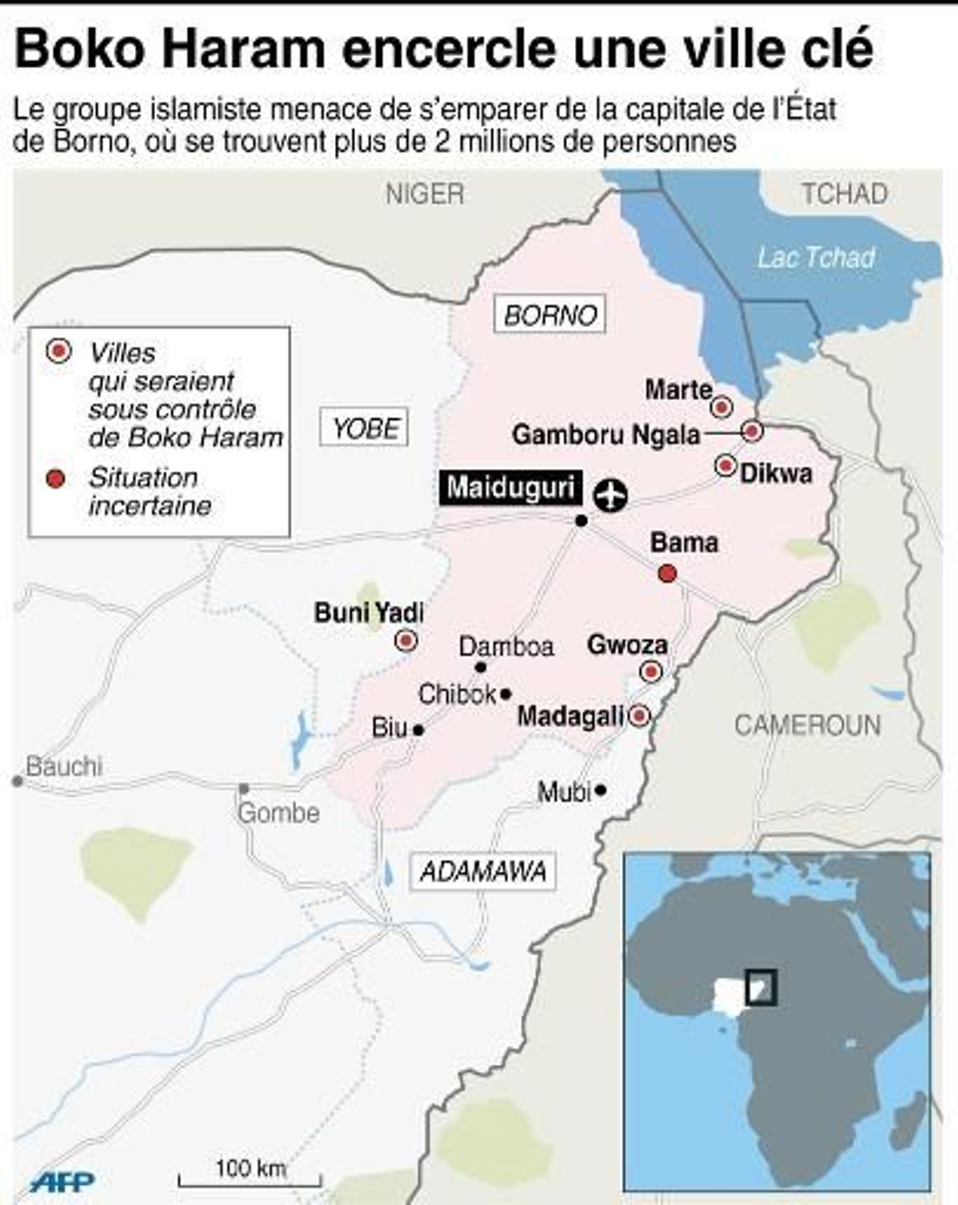 Ville Du Nigeria En 3 Lettres Nigeria: une ville clé "complètement encerclée" par Boko Haram