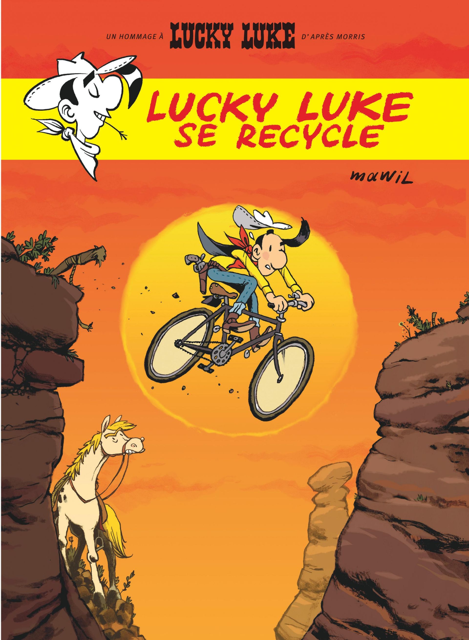 L'un Des Scénaristes De Lucky Luke Lucky Luke se recycle ou "L’homme qui pédalait plus vite que son ombre"
