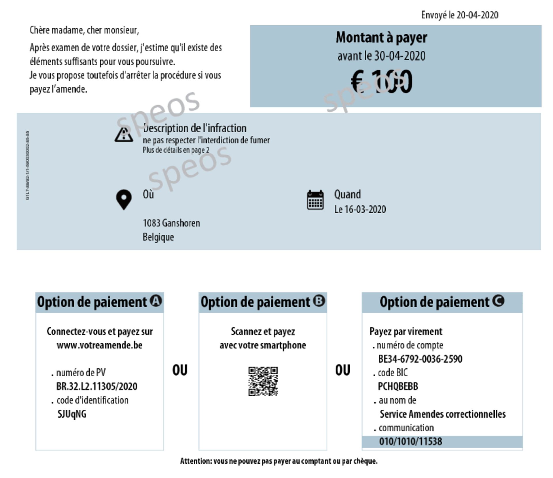 Une amende \