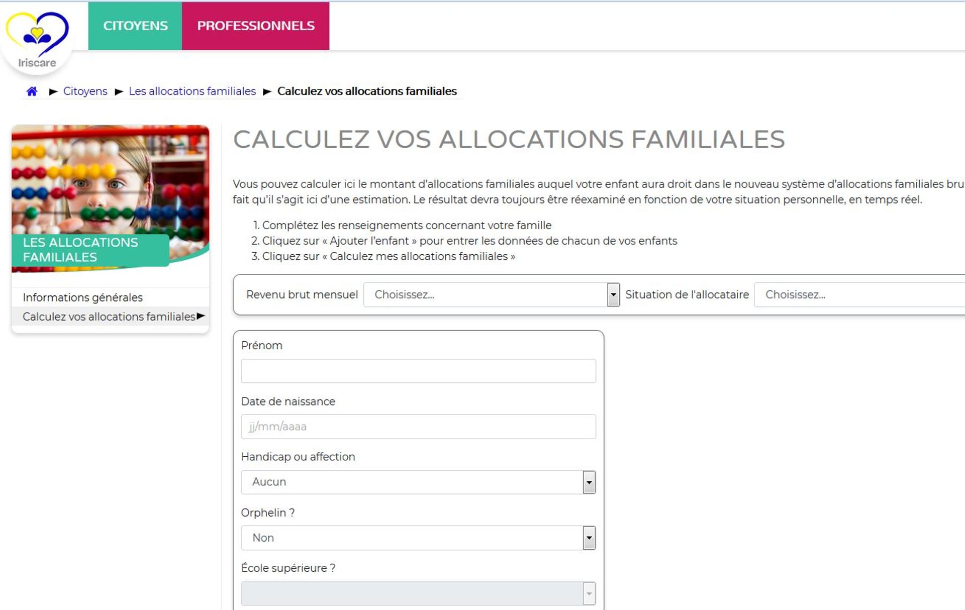 Bruxelles Calculez Le Montant De Vos Allocations Familiales A Partir De 2020