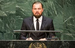 Leonardo DiCaprio s'exprime au sommet de l'ONU en 2014 Leonardo DiCaprio s'exprime au sommet de l'ONU en 2014