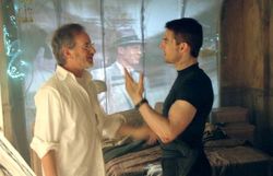 Lors du tournage avec Steven Spielberg Lors du tournage avec Steven Spielberg