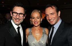 Michel Hazanavicius, Penelope Ann Miller et Jean Dujardin. 64th Annual Directors Guild Of America Awards - Cocktail Reception Michel Hazanavicius, Penelope Ann Miller et Jean Dujardin. 64th Annual Directors Guild Of America Awards - Cocktail Reception