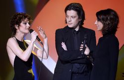 Le couple, lors des Victoires de la Musique en 2014 Le couple, lors des Victoires de la Musique en 2014