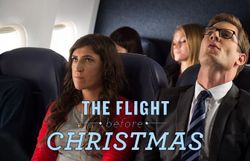Mayim Bialik dans "The flight before Christma" Mayim Bialik dans "The flight before Christma"