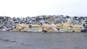 Déchets au centre de tri de Lahti