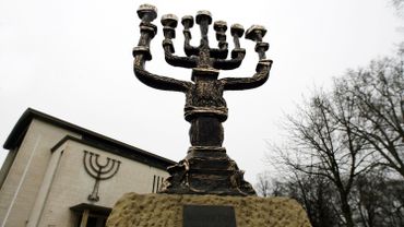 L'entrée de la synagogue de Strasbourg