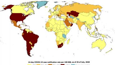 Coronavirus : après la Flandre, le Centre européen de prévention et de contrôle des maladies place la Belgique en orange